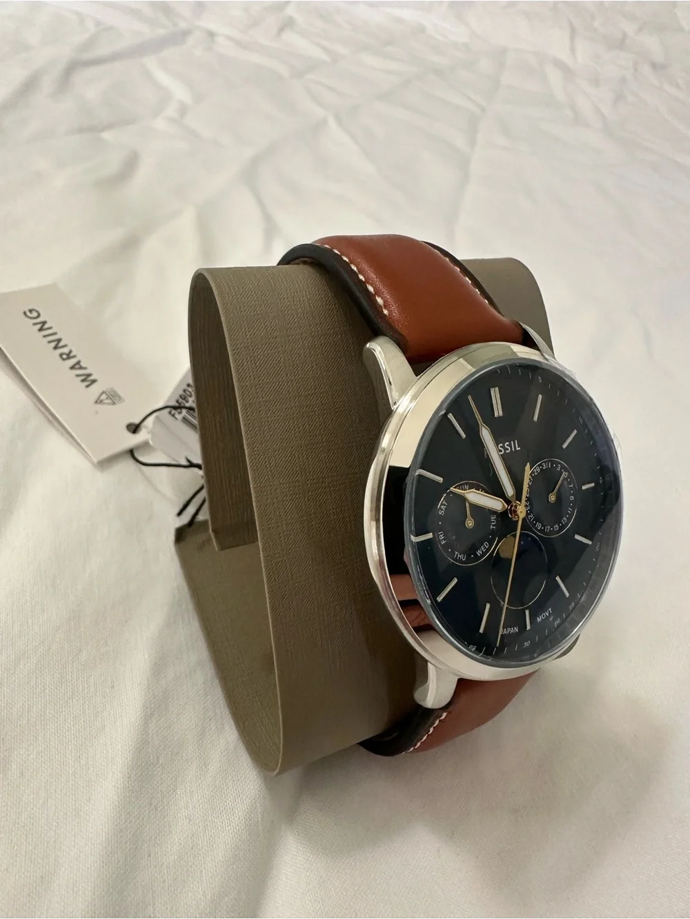 Fossil Watch with Brown Leather Strap